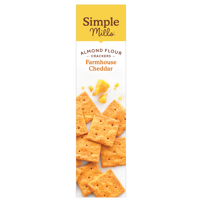 Simple Mills Farmhouse Cheddar Almond Flour Crackers 4.25oz