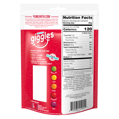 Yum Earth Organic Giggles Candy Bites 5oz