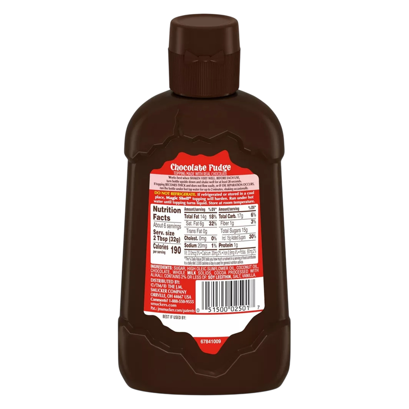 Smucker's Magic Shell Chocolate Topping 7.25oz