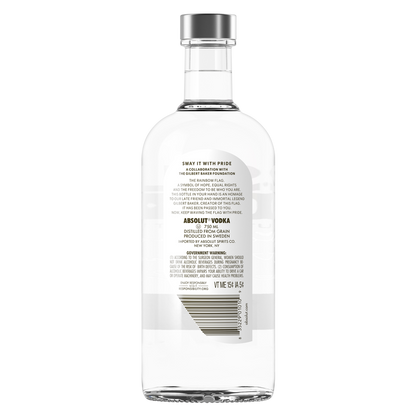 Absolut Original Vodka Pride Edition 750ml (80 proof)