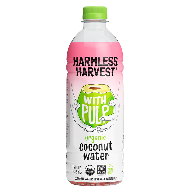 Harmless Harvest Organic Coconut Water with Pulp 16oz Btl