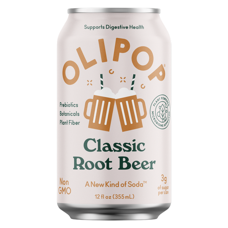 Olipop Classic Root Beer 4pk 12oz Can - XL Shelf Stable