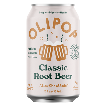 Olipop Classic Root Beer 4pk 12oz Can - XL Shelf Stable