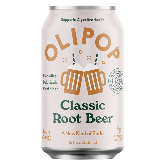 Olipop Classic Root Beer 12oz Can Shelf Stable