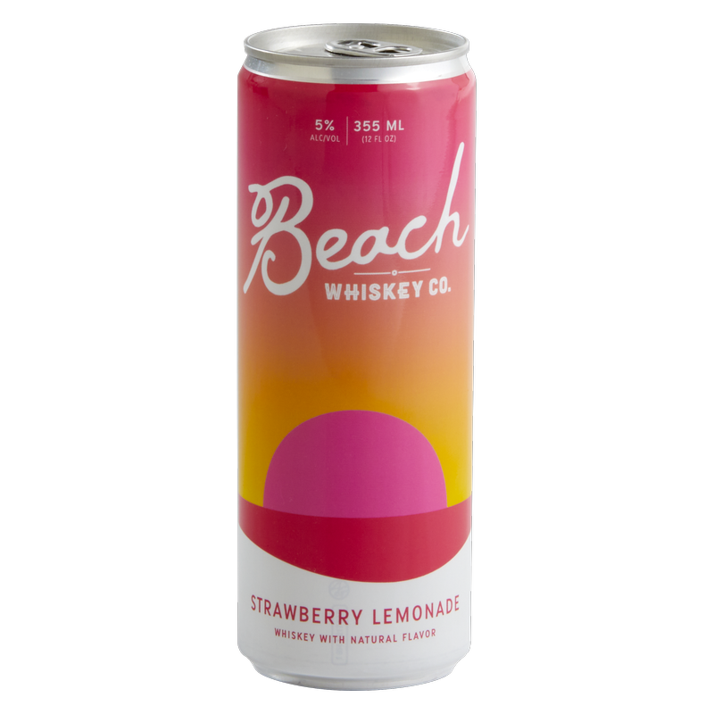 Beach Whiskey Strawberry Lemonade 4pk 12oz Can