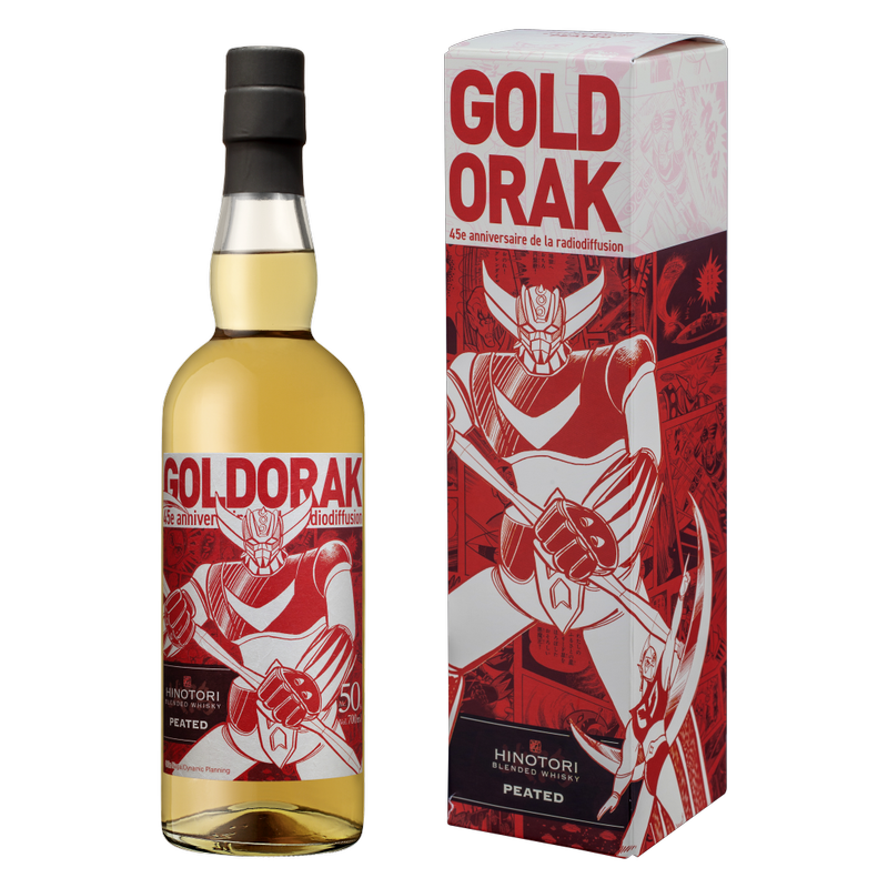 Hinotori Goldorak 5yr Peated Whisky 700ml (100 Proof)