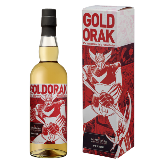 Hinotori Goldorak 5yr Peated Whisky 700ml (100 Proof)