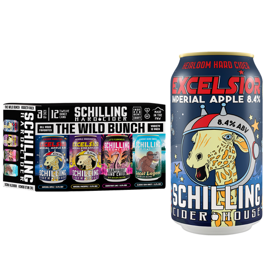 Schilling Cider Variety Pack 12pk 12oz Can 8.4% ABV