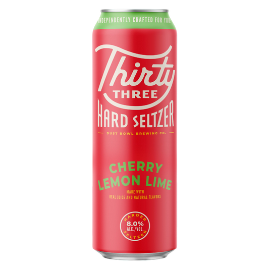Thirty Three Hard Seltzer Cherry Lemon Lime Single 19.2oz Can