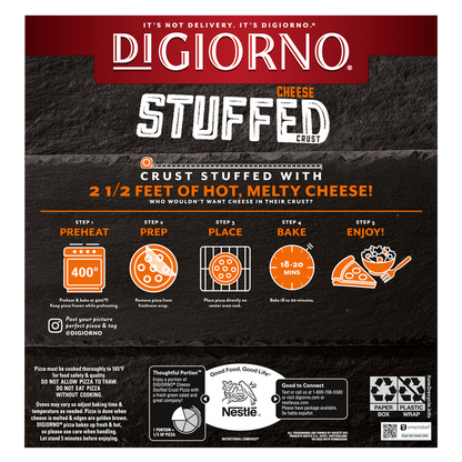 DiGiorno Frozen Cheese Stuffed Crust Pepperoni Pizza, 22.2oz