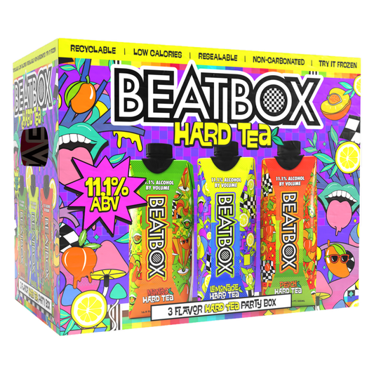 BeatBox Hard Tea Variety Pack 6pk 500ml 11.1% ABV Wine-Based
