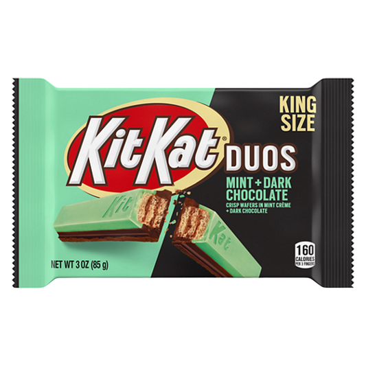Kit Kat Duos Dark Chocolate Mint King Size 3oz