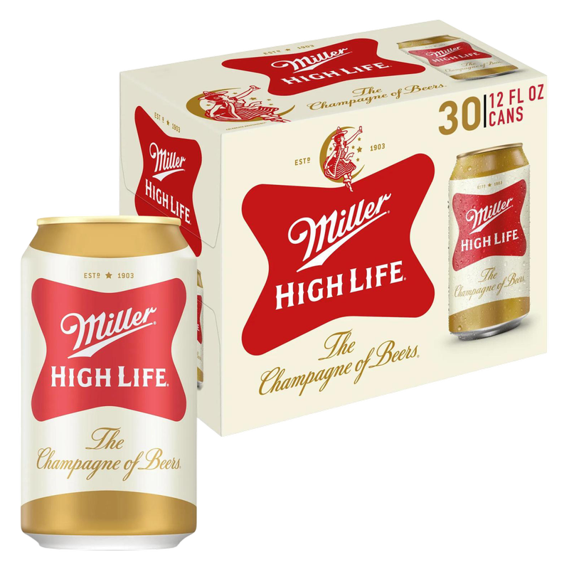 Miller High Life 30pk 12oz Can 4.6% ABV