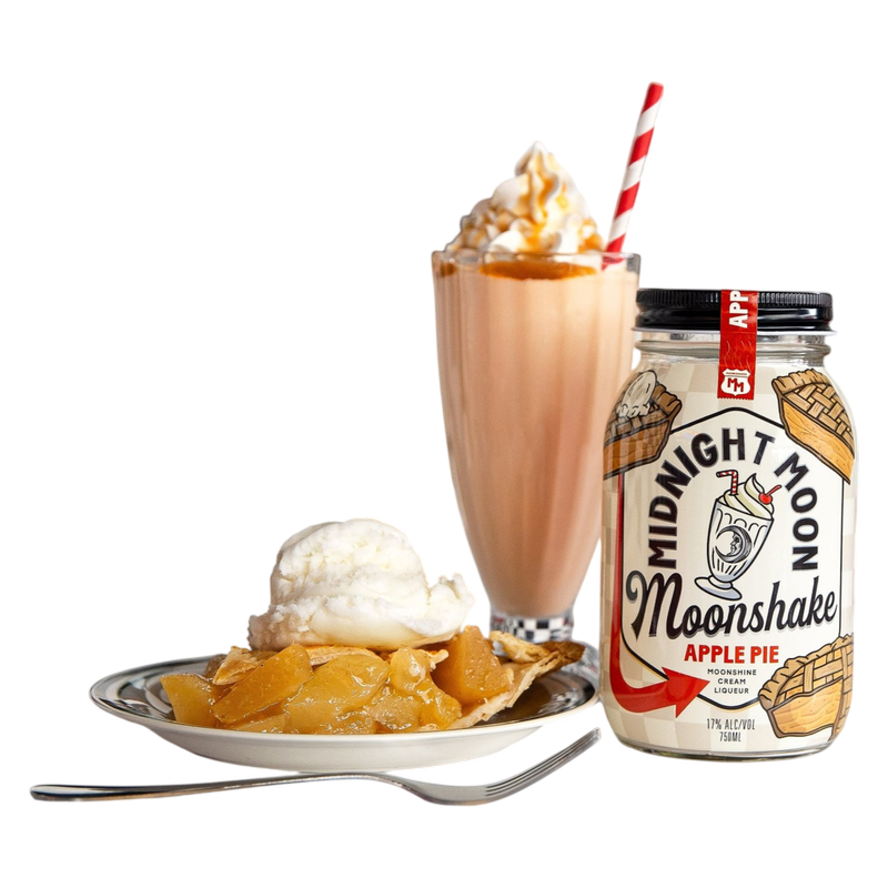 Midnight Moon Apple Pie Moonshake, 50ml, 34 Proof (17% ABV)