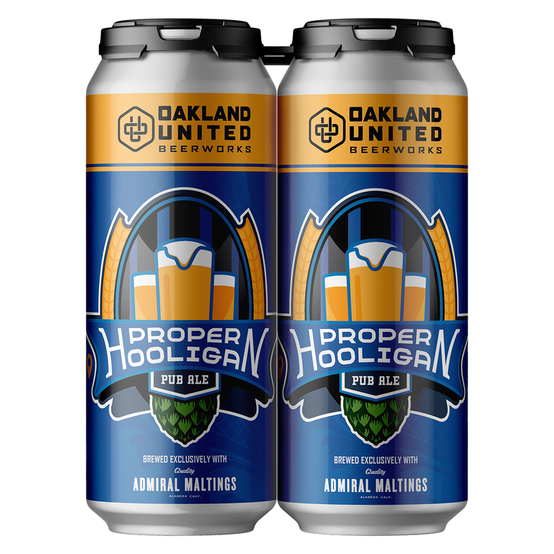 Oakland United Beerworks Proper Hooligan Pub Ale (4PKC 16 OZ)
