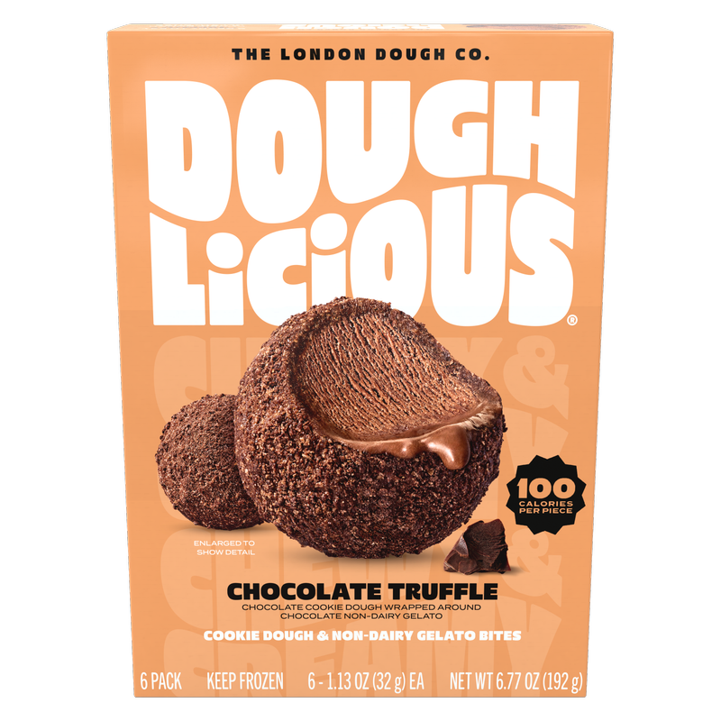 Doughlicious Chocolate Truffle Cookie Dough & Gelato Bites 6ct