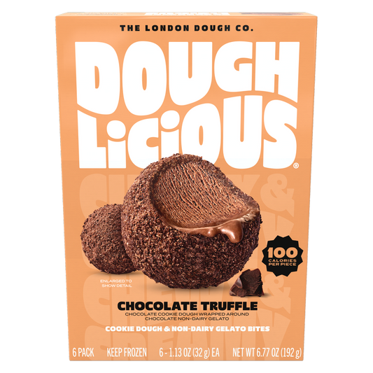 Doughlicious Chocolate Truffle Cookie Dough & Gelato Bites 6ct