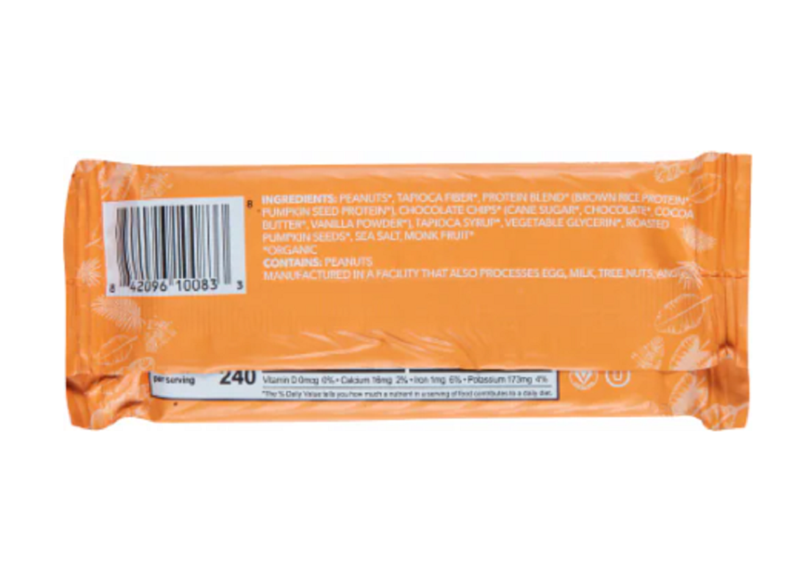 Aloha Peanut Butter Chocolate Chip Protein Bar 1.98oz