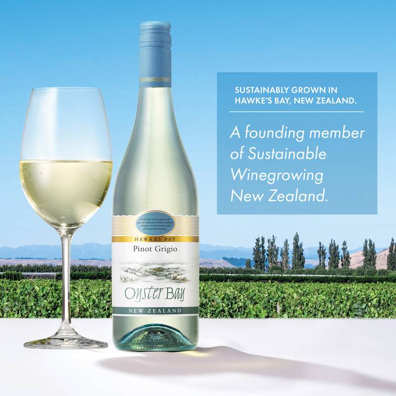 Oyster Bay Pinot Grigio 750ml Btl 12.5% ABV