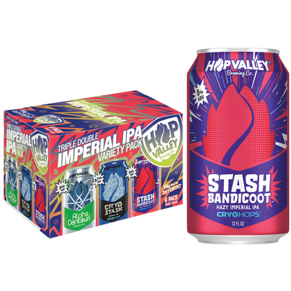 Hop Valley Triple Double Imperial IPA Variety Pack 6pk 12oz Can 9% ABV