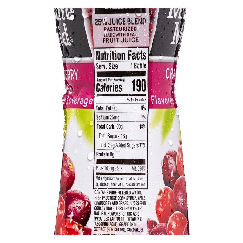 Minute Maid Cranberry Grape Juice 12oz Btl