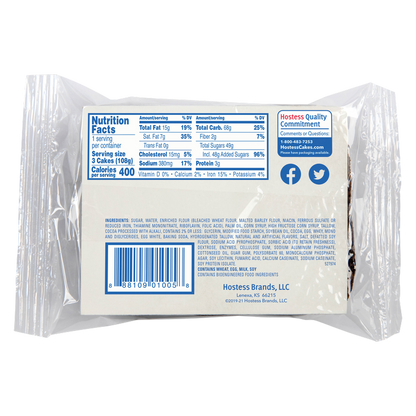 Hostess Chocolate Zingers, 3.81 oz