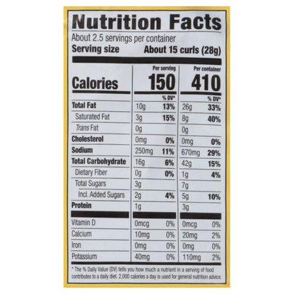 Herr's Honey Cheese Curls, 2.6oz
