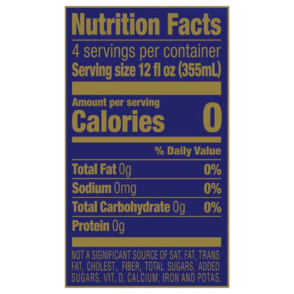 Saratoga Springs Sparkling Water 4pk 12oz Glass Bottle