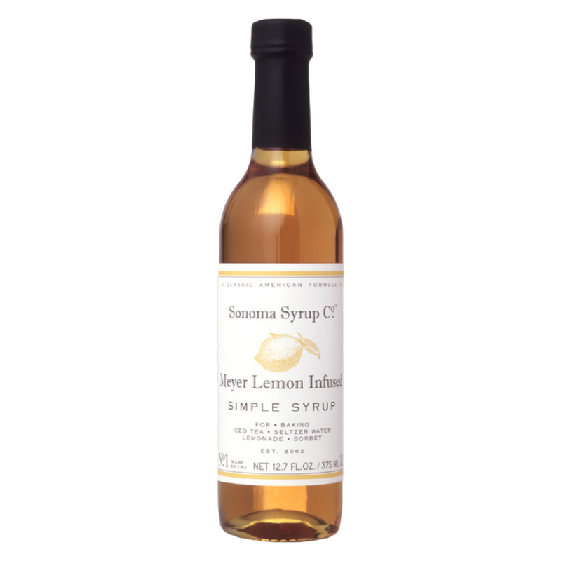 Ss Meyer Lemon Simple Syrup Single 12.7oz Btl
