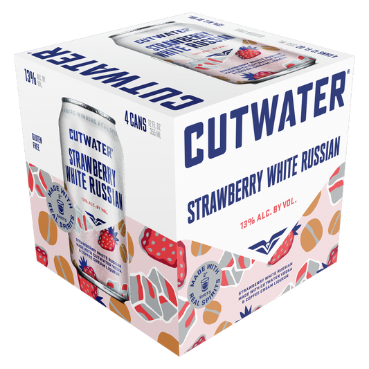 Cutwater Strawberry White Russian 4pk 12oz Can 13% ABV