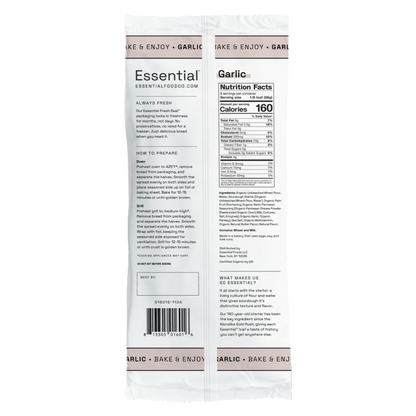 The Essential Baking Company Organic Take & Bake Garlic Bread - 16oz