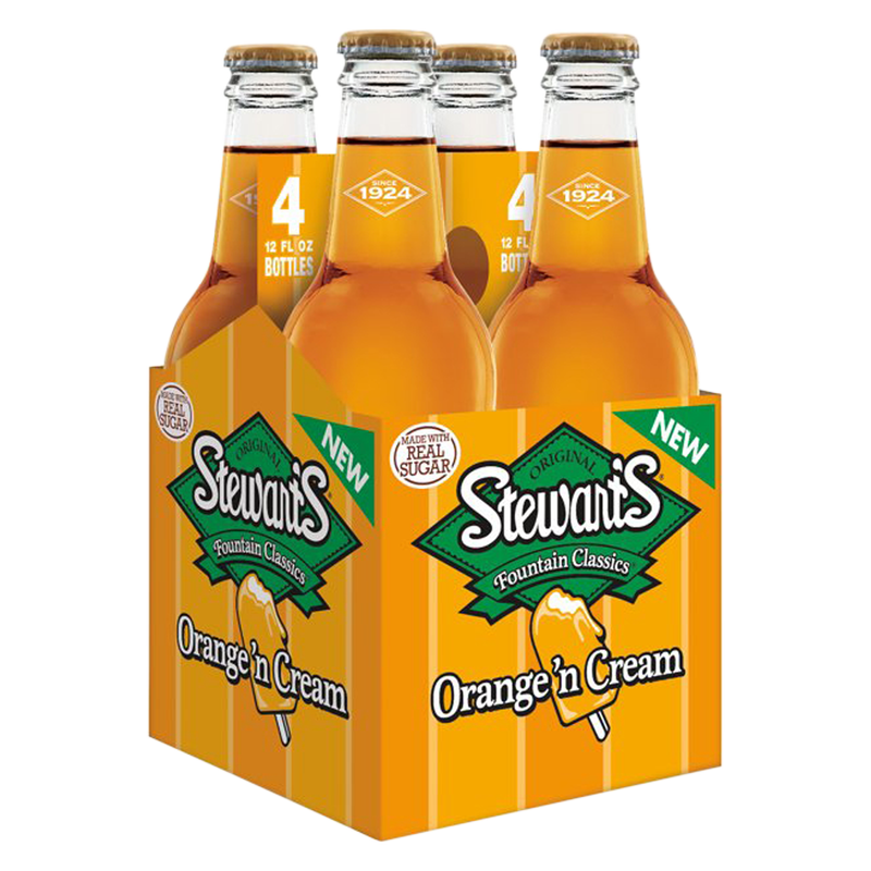 Stewart's Orange Cream Soda 4pk 12oz Btl- XL
