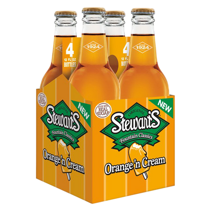 Stewart's Orange Cream Soda 4pk 12oz Btl- XL