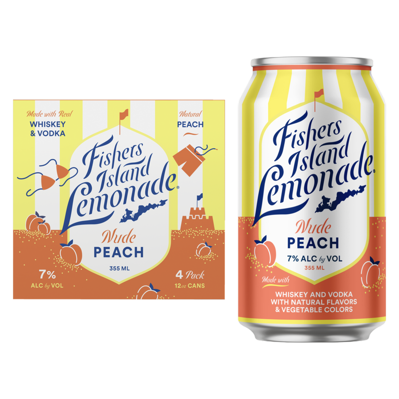 Fishers Island Nude Peach 4pk 12oz 7% ABV