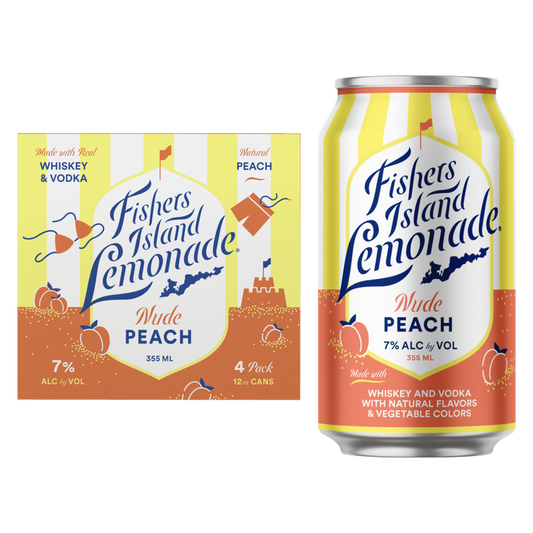 Fishers Island Nude Peach 4pk 12oz 7% ABV