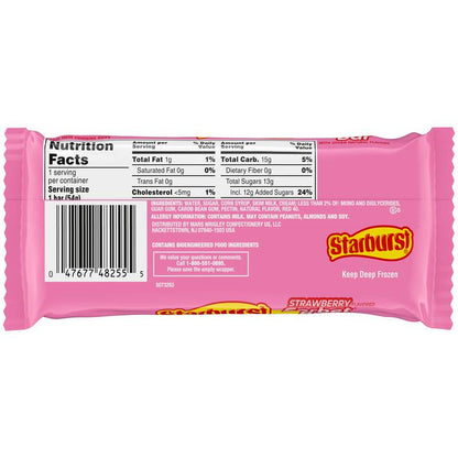 STARBURST Strawberry Sorbet Ice Cream Bar, 2.6 Oz