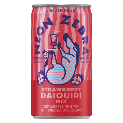 Neon Zebra Strawberry Daquiri Mix 6pk 7.5oz