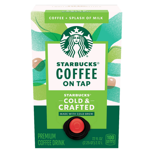Starbucks Cold & Crafted Coffee & Splash of Milk 72oz Btl