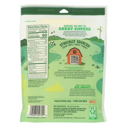 Organic Valley Mozzarella Finely Shredded Cheese - 6oz