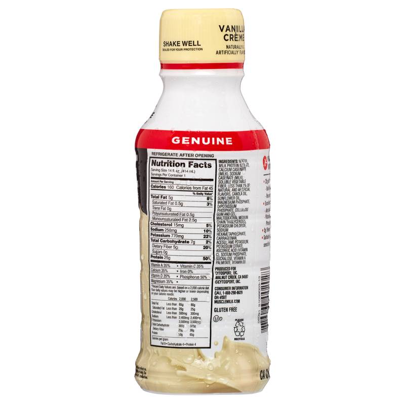 Muscle Milk Vanilla Protein Shake 14oz