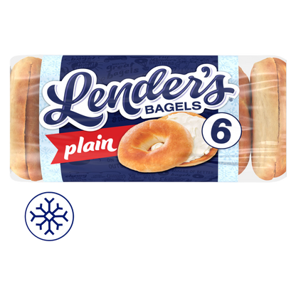 Lender's Frozen Pre-sliced Plain Bagels - 6ct