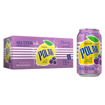 Polar Blueberry Lemonade Seltzer 8pk 12oz Can
