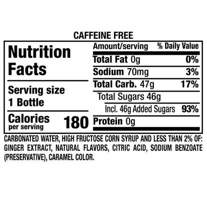 Canada Dry Ginger Ale 6pk 16.9oz Btl