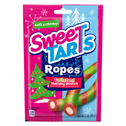 SweeTARTS Twisted Ropes Holiday Punch Share Pouch 3oz