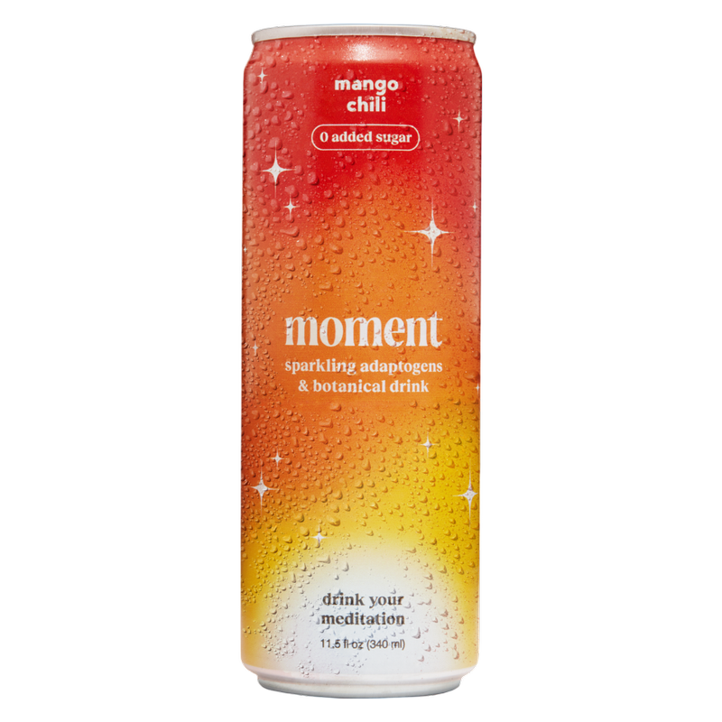 Moment Mango Chili Botanical Soda 11.5oz Can