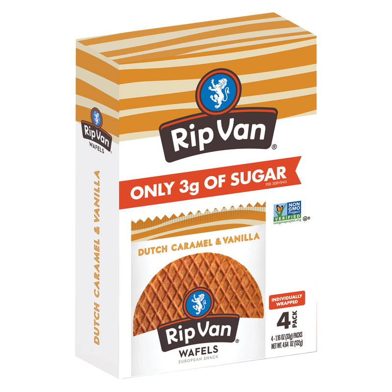 Rip Van Wafels Dutch Caramel & Vanila 4ct