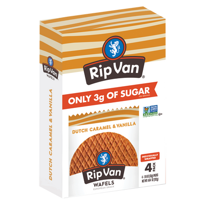 Rip Van Wafels Dutch Caramel & Vanila 4ct