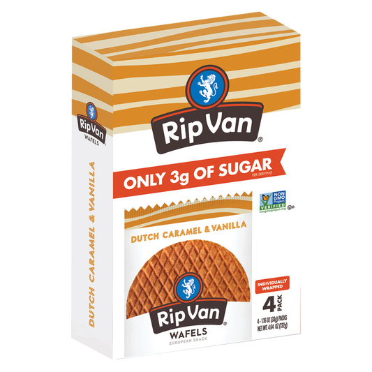 Rip Van Wafels Dutch Caramel & Vanila 4ct