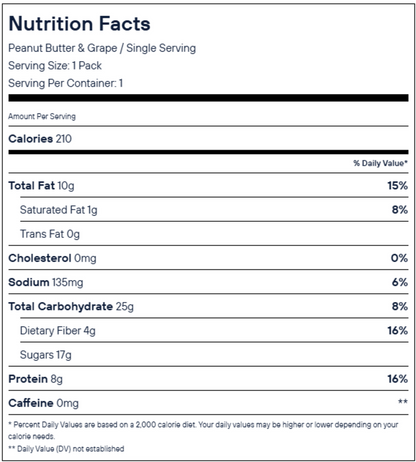 Smash Foods Peanut Butter & Concord Grape Jam Snack Bites, 1.8oz