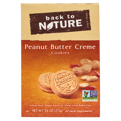 Back to Nature Peanut Butter Creme Cookies 9.6oz